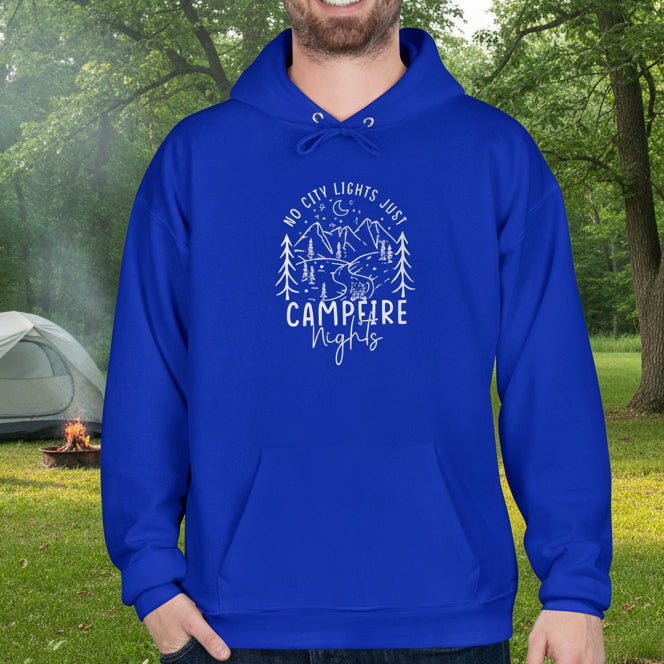 No City Lights Just Campfire Nights Hoodie