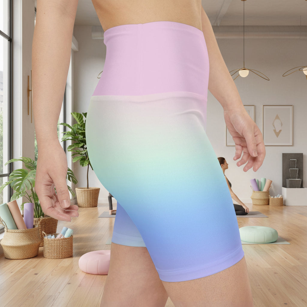 Cotton Candy Ombre’ Workout Shorts