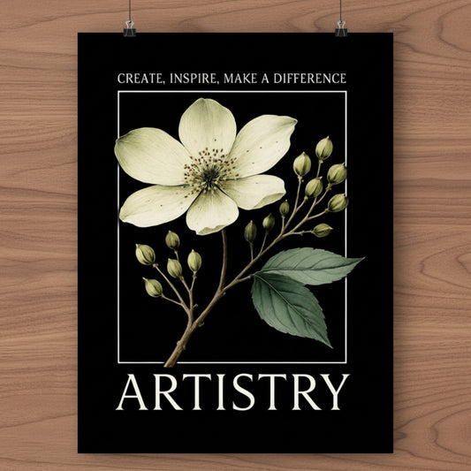 Artistry Floral Poster