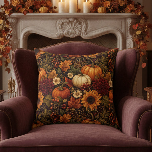 Wildwood Harvest Bloom Faux Suede Pillow