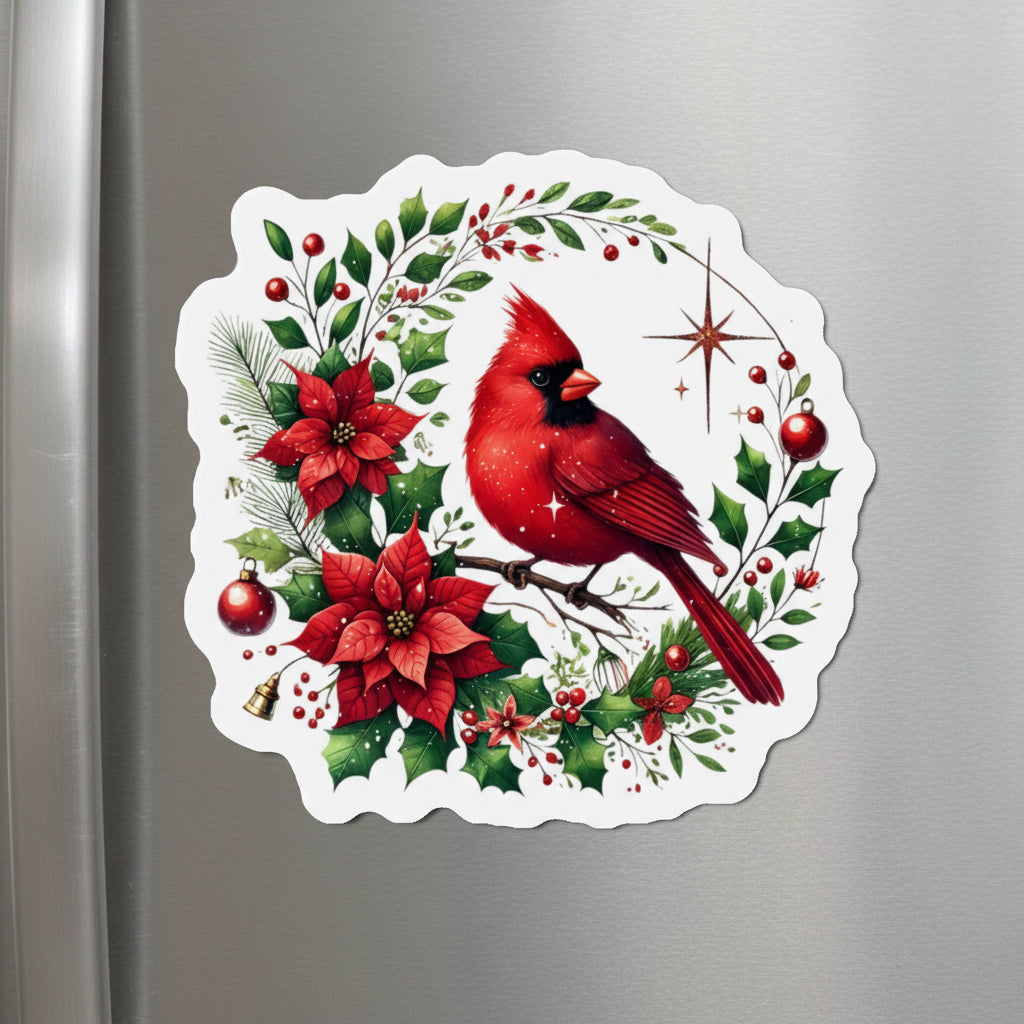 Cardinal Wreath Magnet