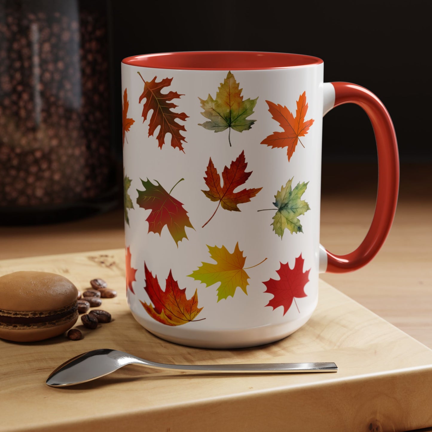 Falling Autumn Leaves Accent Mug | 11oz or 15oz