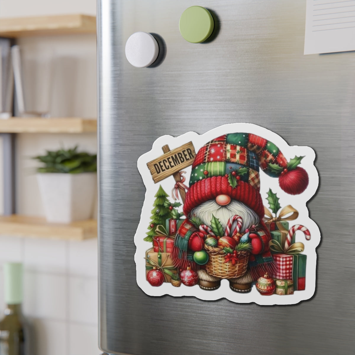 Ðecember Gnome Fridge Magnet