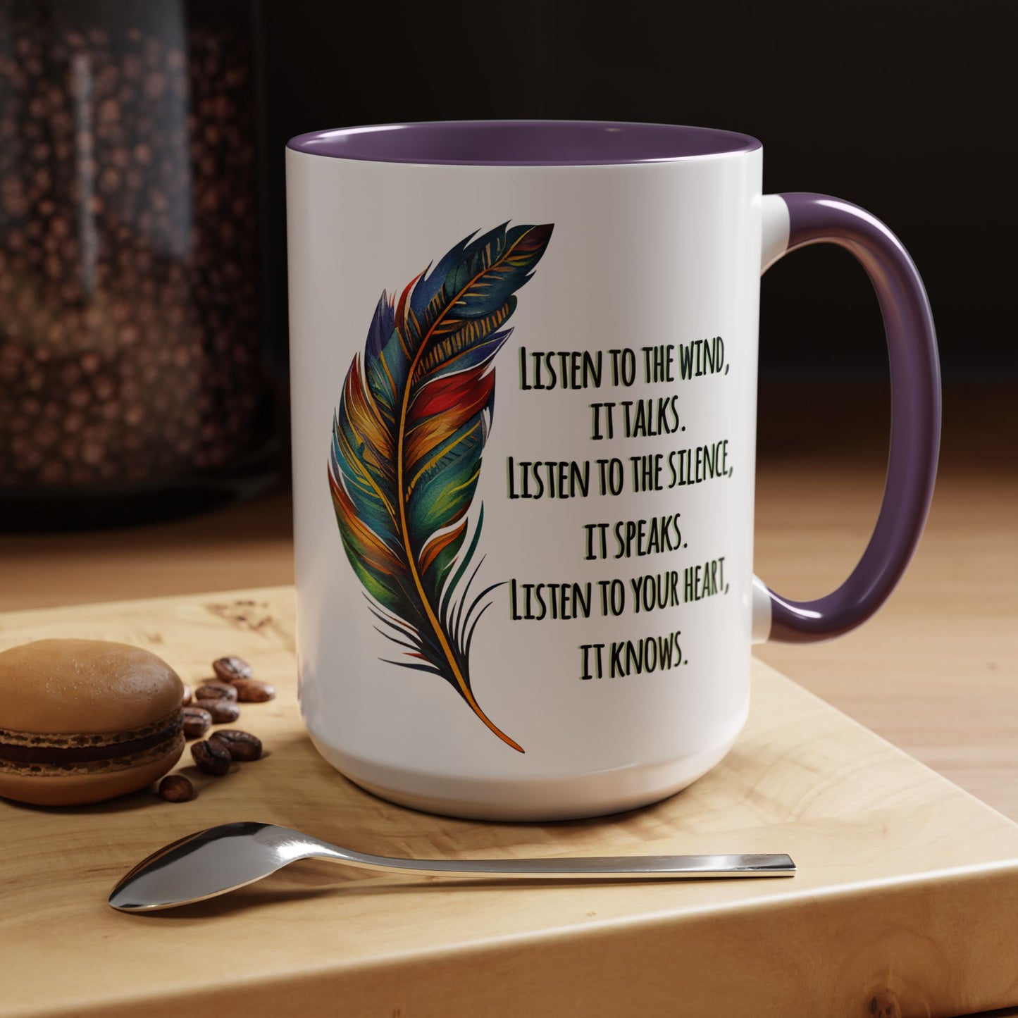 Listen to the Wind 15oz Accent Mug