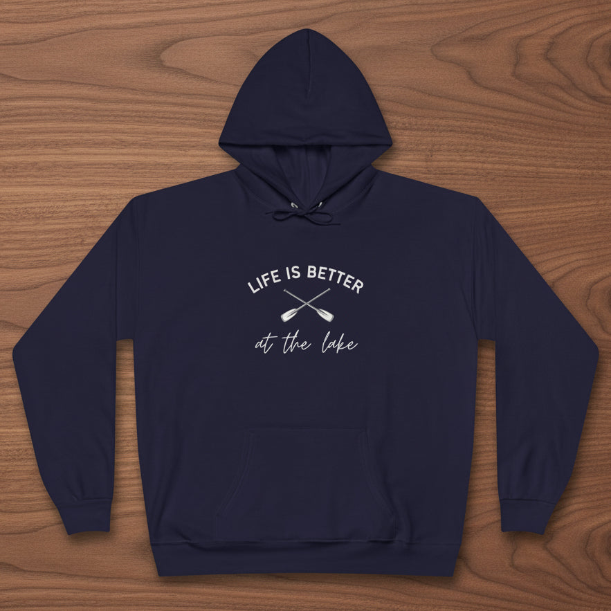Life Is Better at the Lake Hoodie with paddles