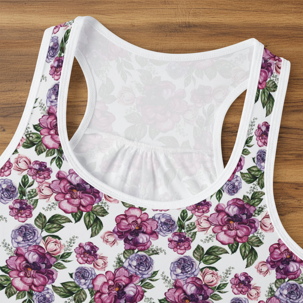 Watercolor Roses Tank Top