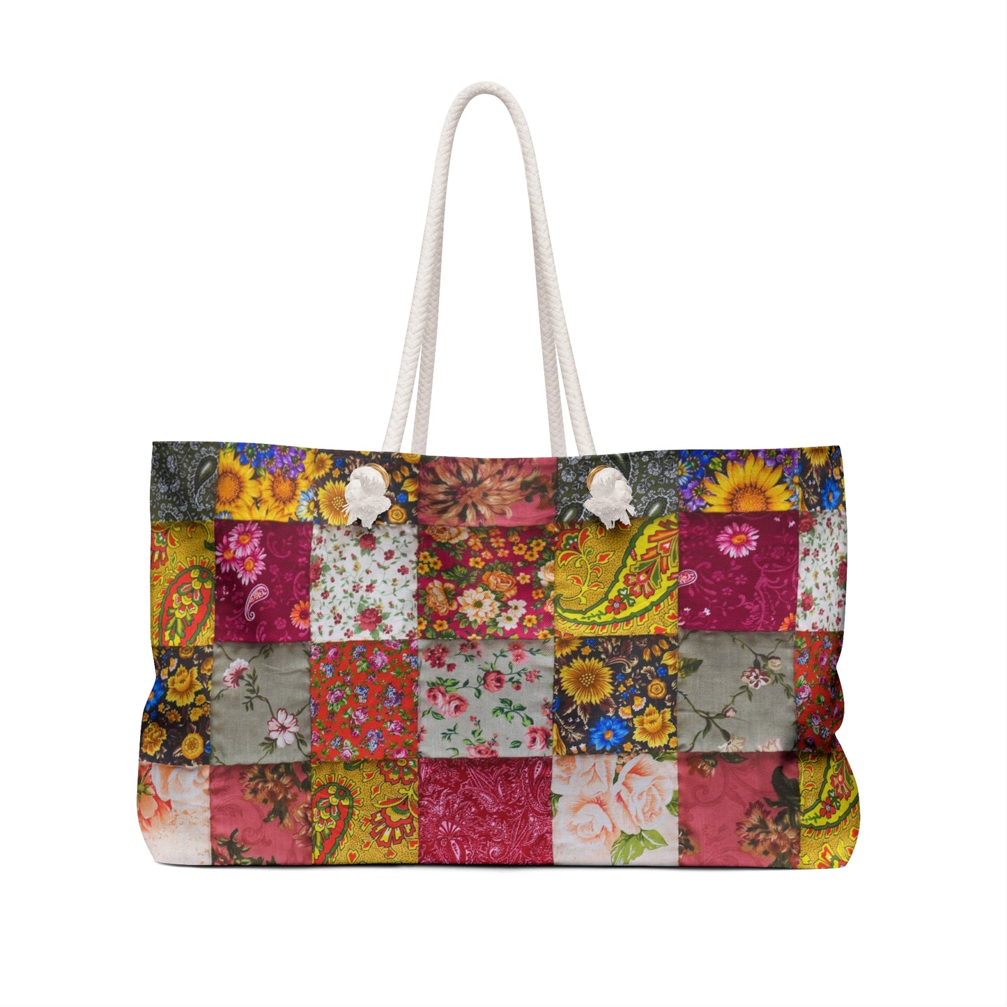 Floral Patchwork Weekender Bag