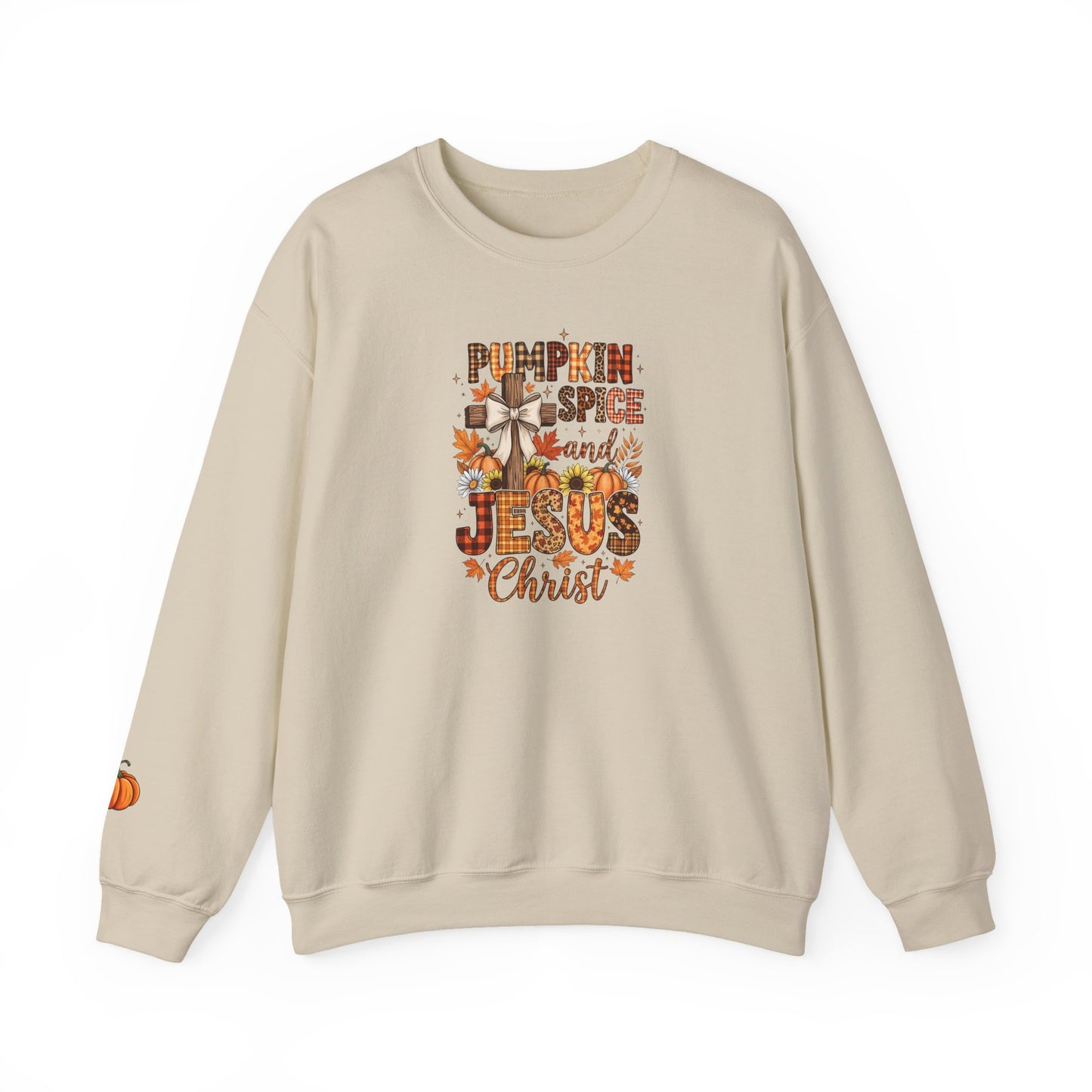 Pumpkin Spice and Jesus Christ Crewneck Sweatshirt