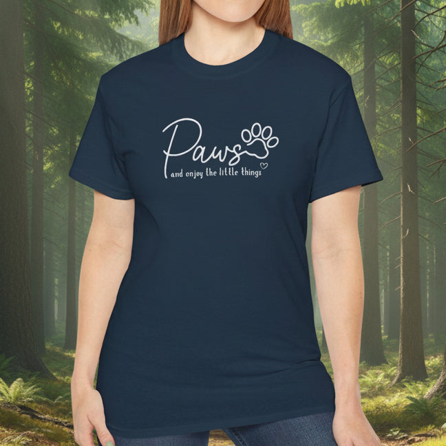 Paws And Enjoy The Little Things T‑Shirt