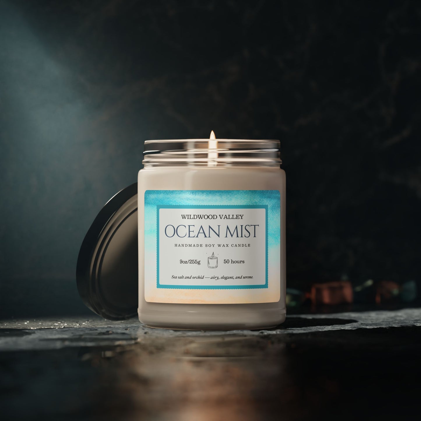 Ocean Mist Scented Soy Candle