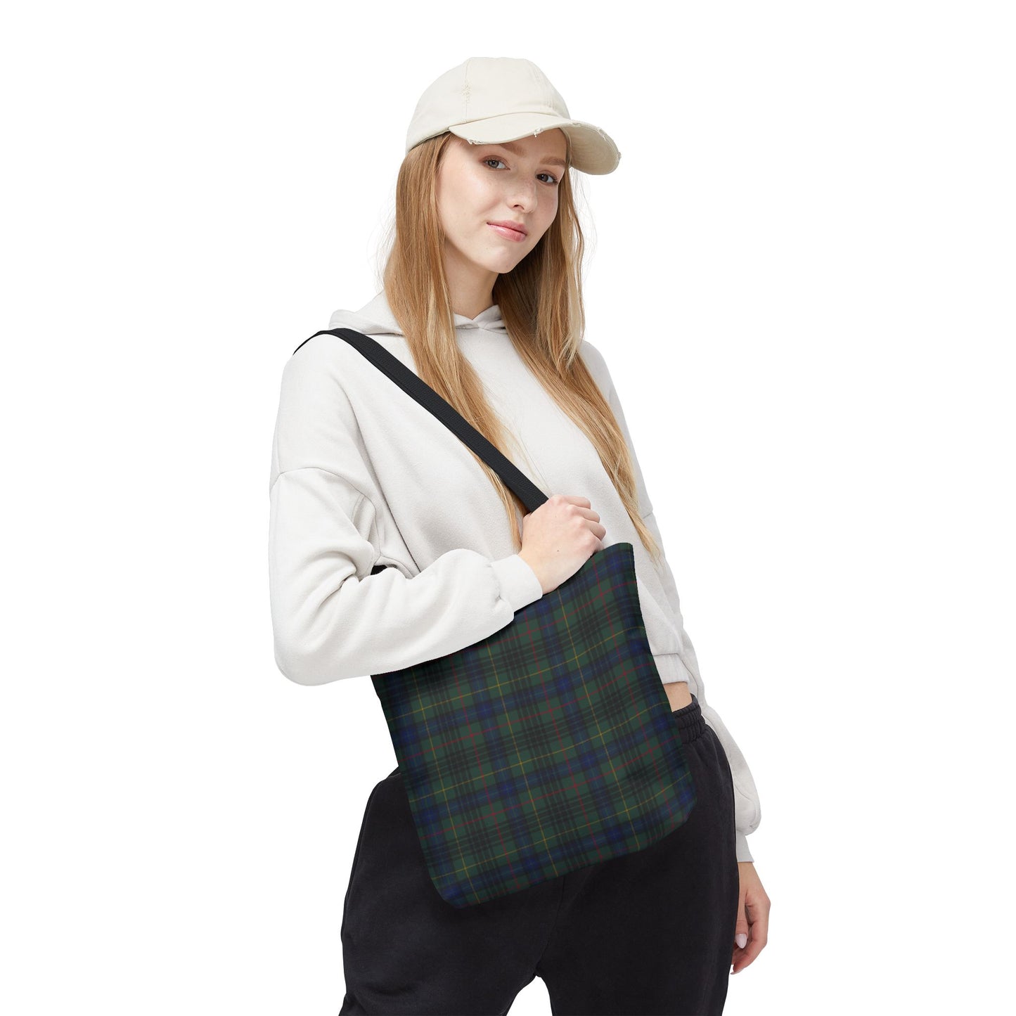 Hunting Stewart Plaid Tote Bag