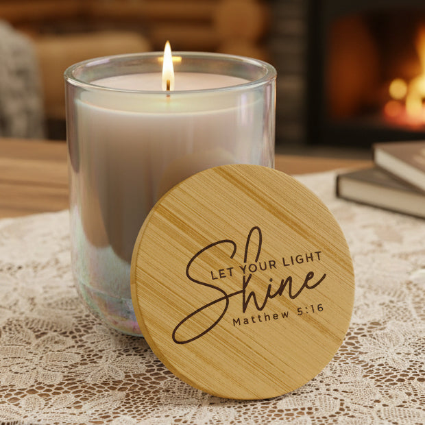 Let Your Light Shine 14oz Engraved Soy Candle | Scented Gift Candle