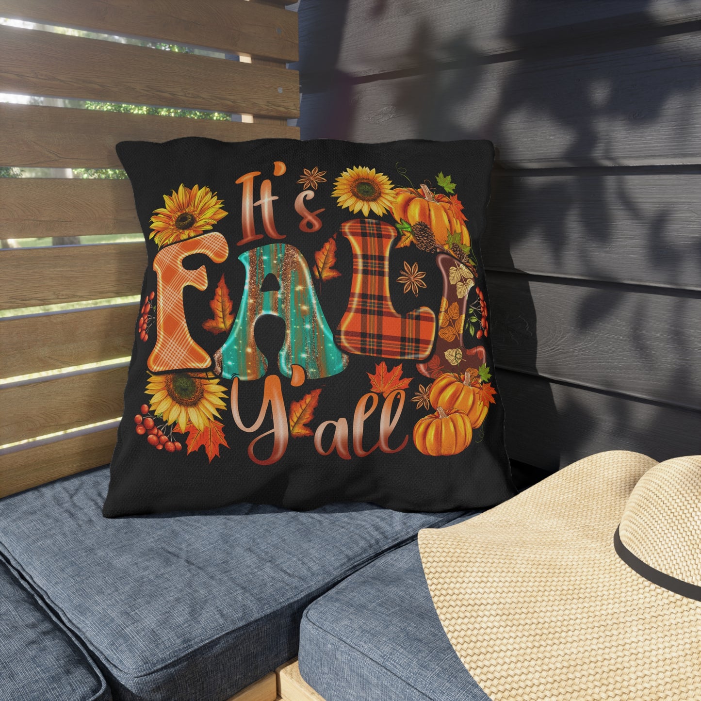 It's Fall Ya'll Outdoor Pillow
