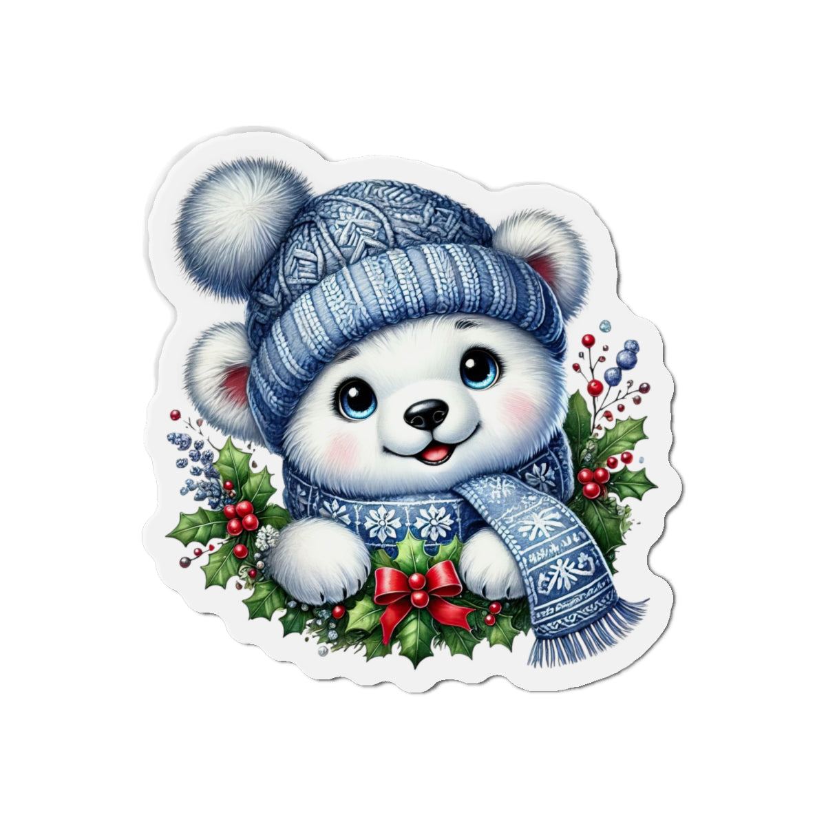 Winter Bear Fridge Magnet