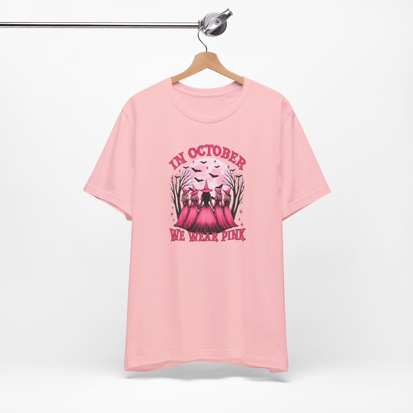 In October We Wear Pink - Witches Coven • Breast Cancer Awareness T-Shirt