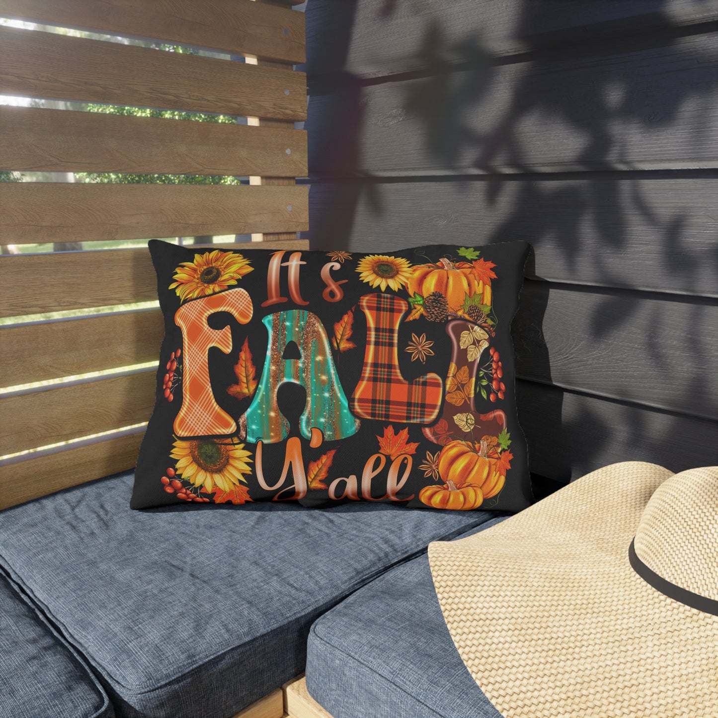 It's Fall Ya'll Outdoor Pillow