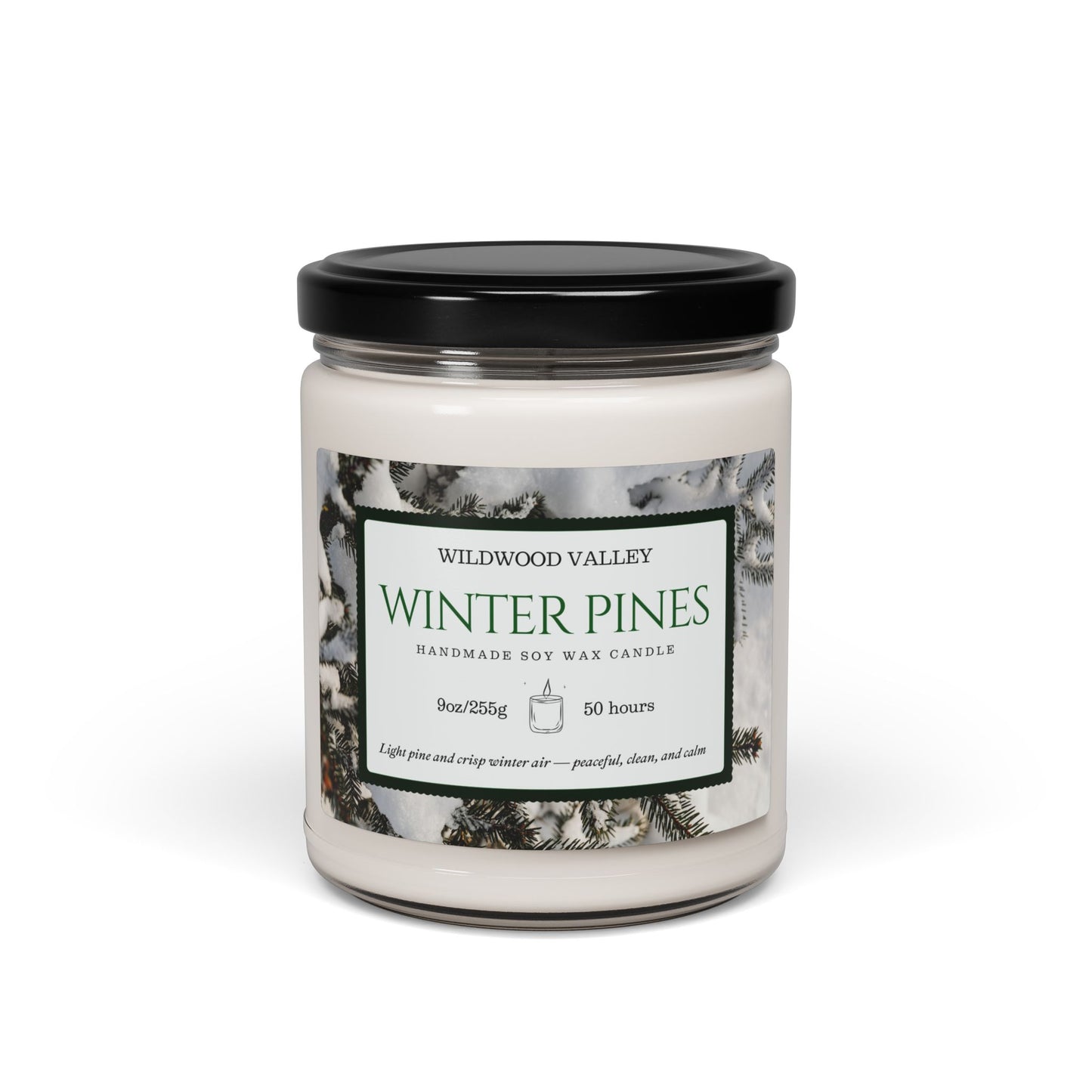 Winter Pines Scented Soy Candle