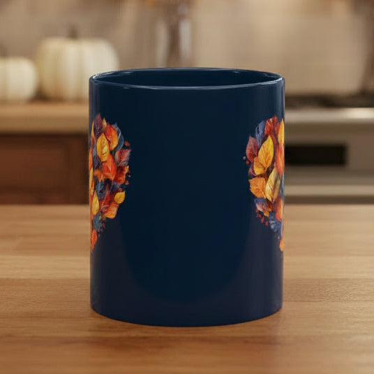 Autumn Heart Ceramic Mug