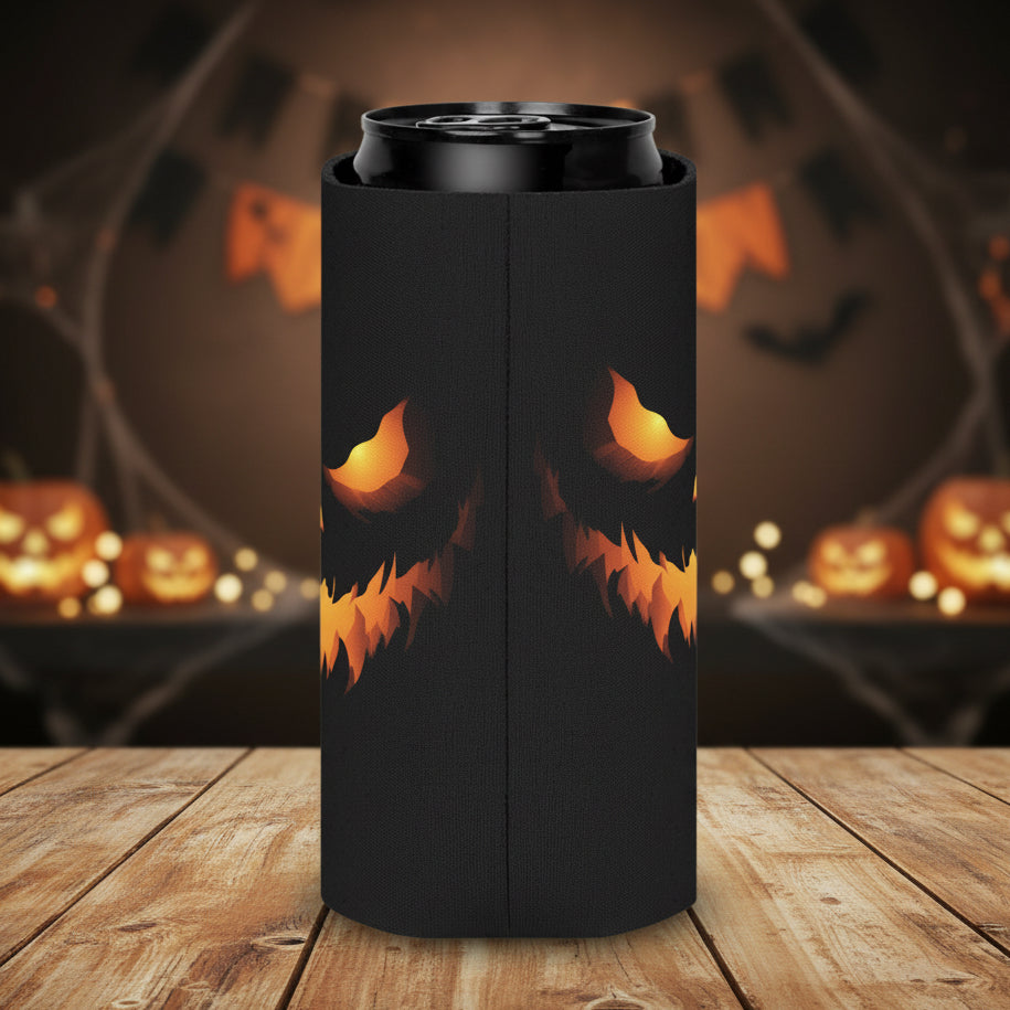 Spooky Jack-O'-Lantern Can Sleeve