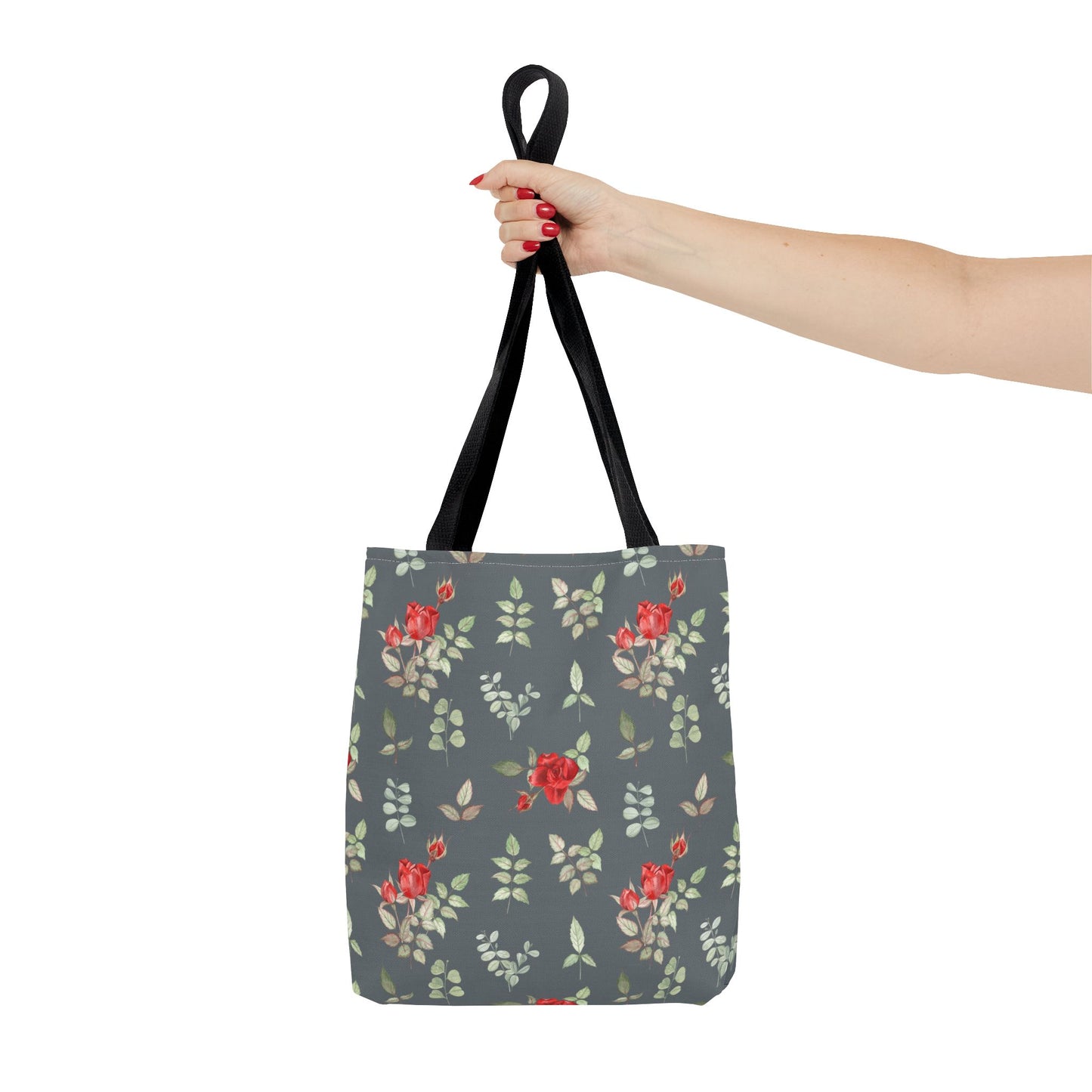 Floral Rose Pattern Tote Bag
