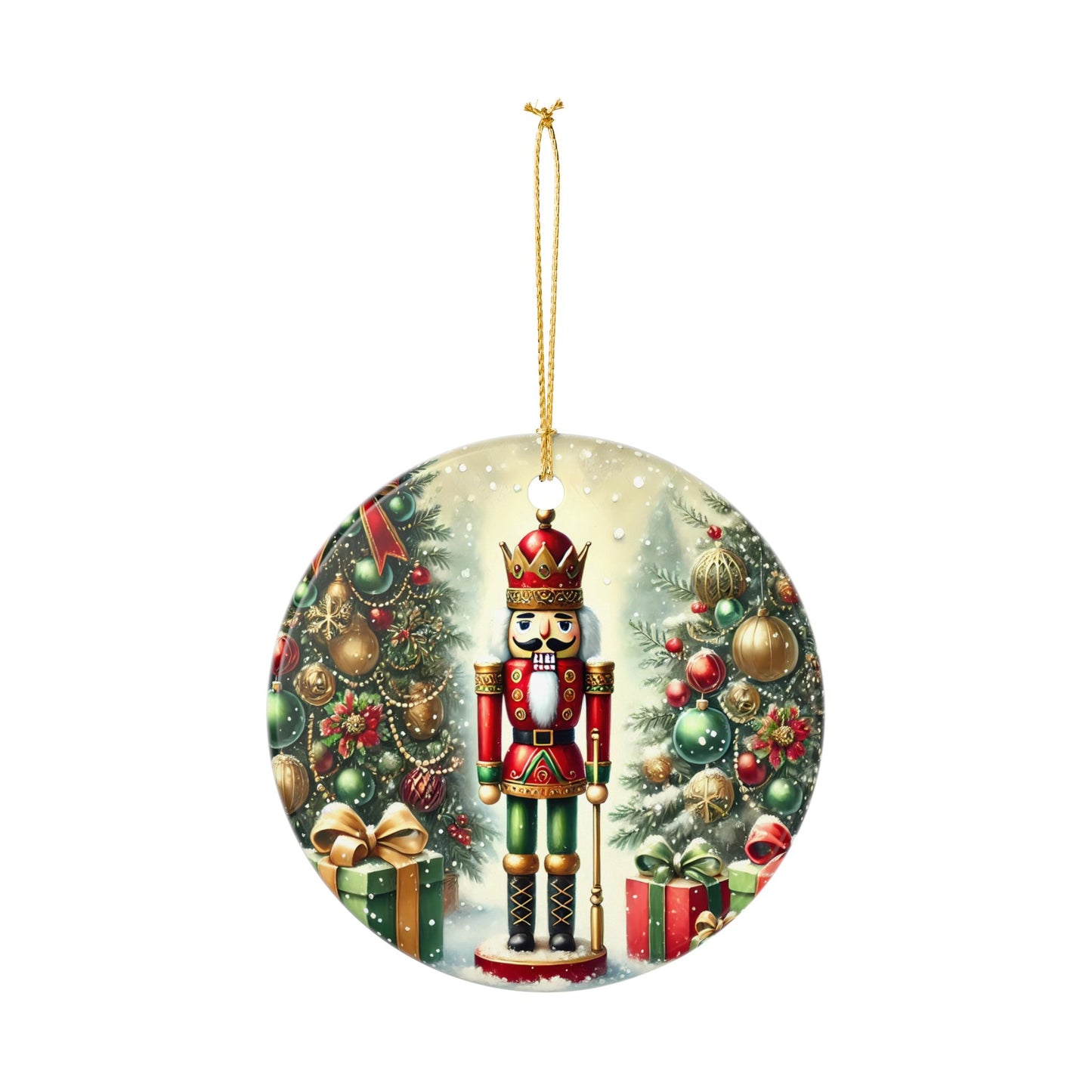 The Christmas Nutcracker Ceramic Ornament