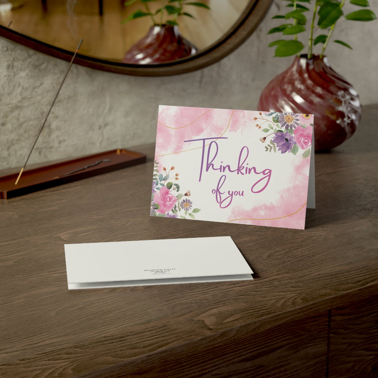 Thinking of You Floral Greeting Cards — Pack of  1 or 10