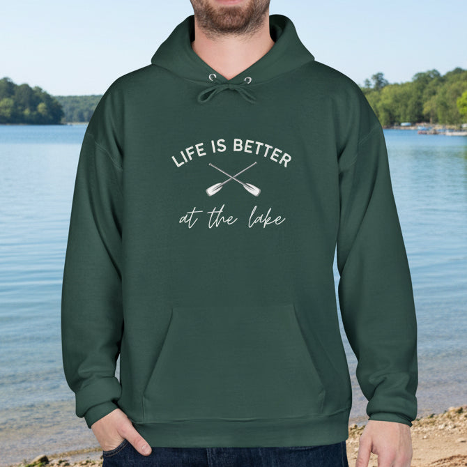 Life Is Better at the Lake Hoodie with paddles
