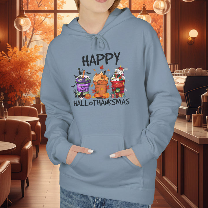 Happy Hallothanksmas Hoodie