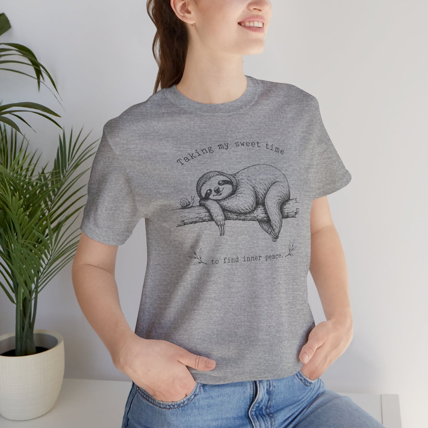 Sloth “Taking My Sweet Time to Find Inner Peace" Tshirt