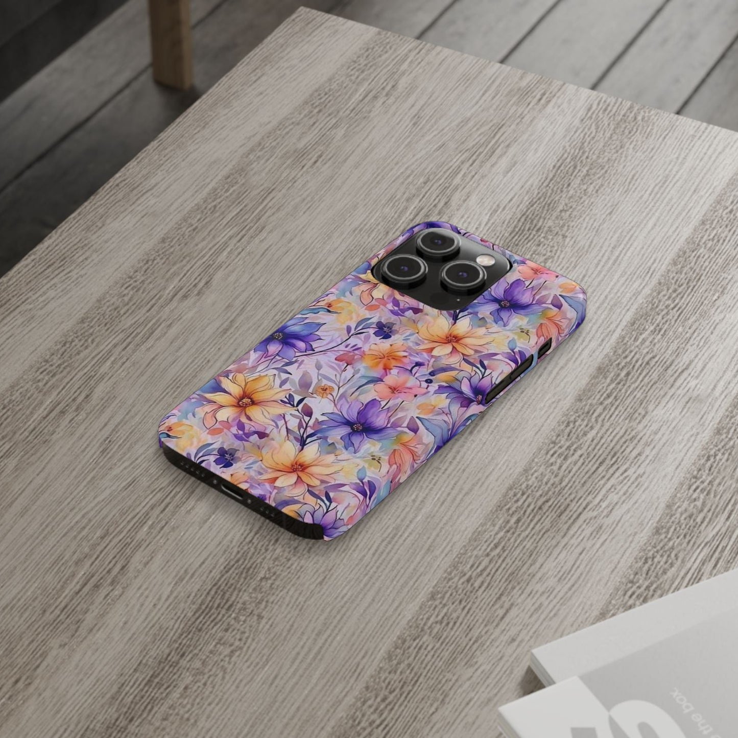 Floral Watercolor Slim Phone Case