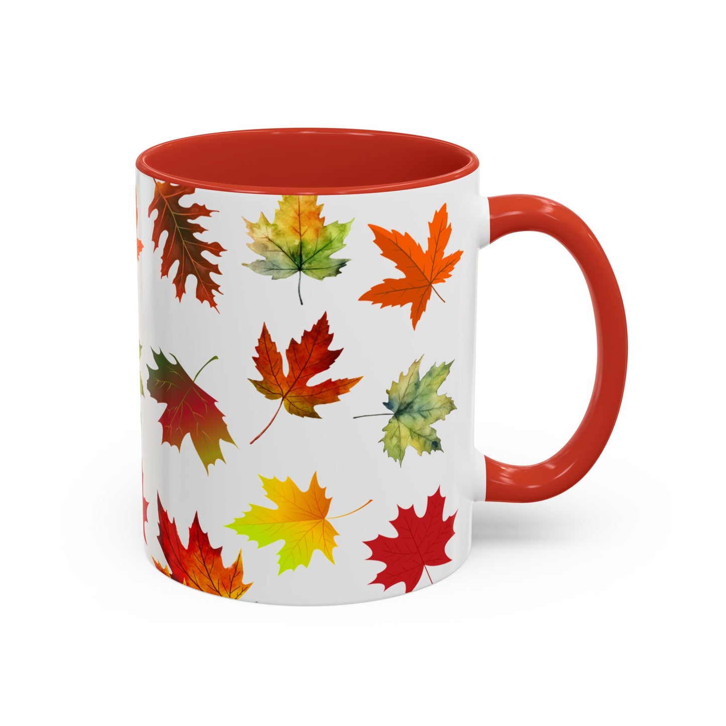 Falling Autumn Leaves Accent Mug | 11oz or 15oz