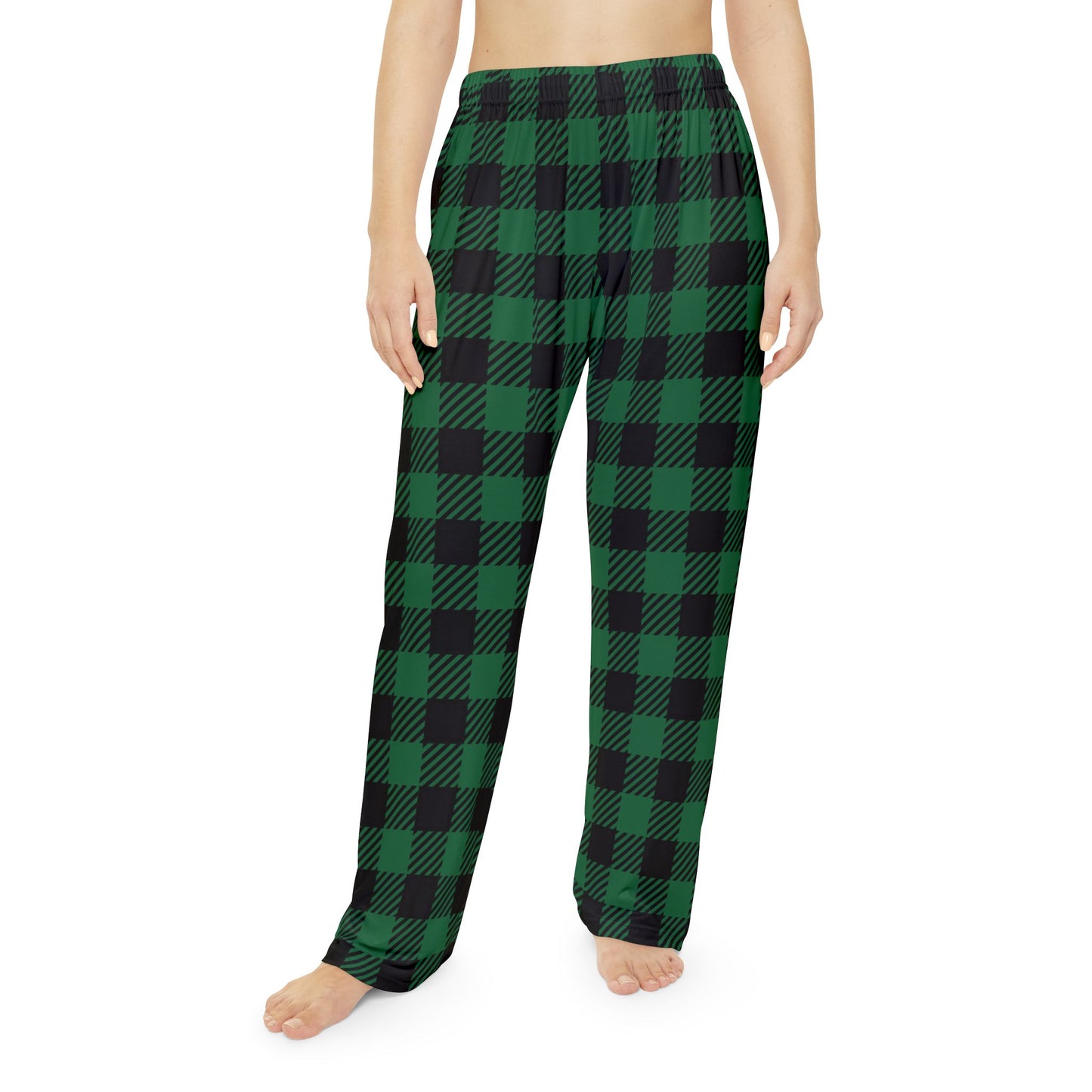 Women’s Green Buffalo Plaid Pajama Pants
