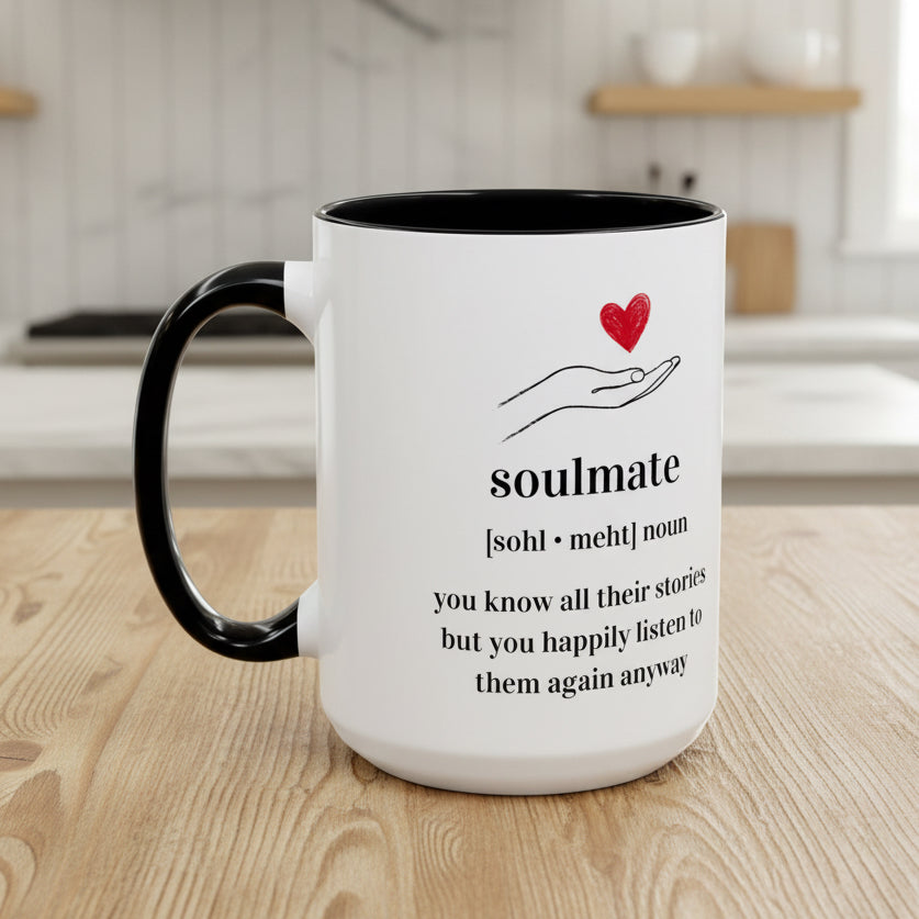 Soulmate Definition Accent Coffee Mug