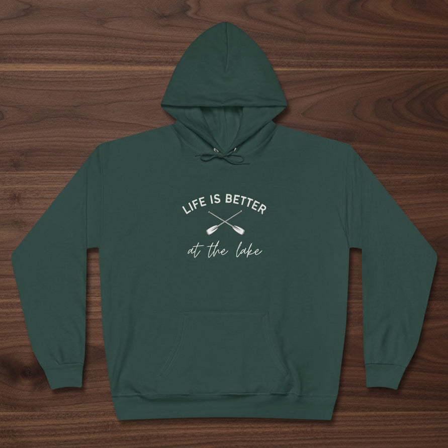 Life Is Better at the Lake Hoodie with paddles