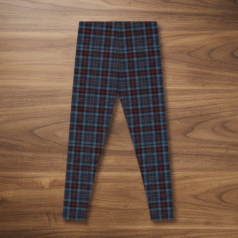 Highland Hearth Blue Plaid Leggings
