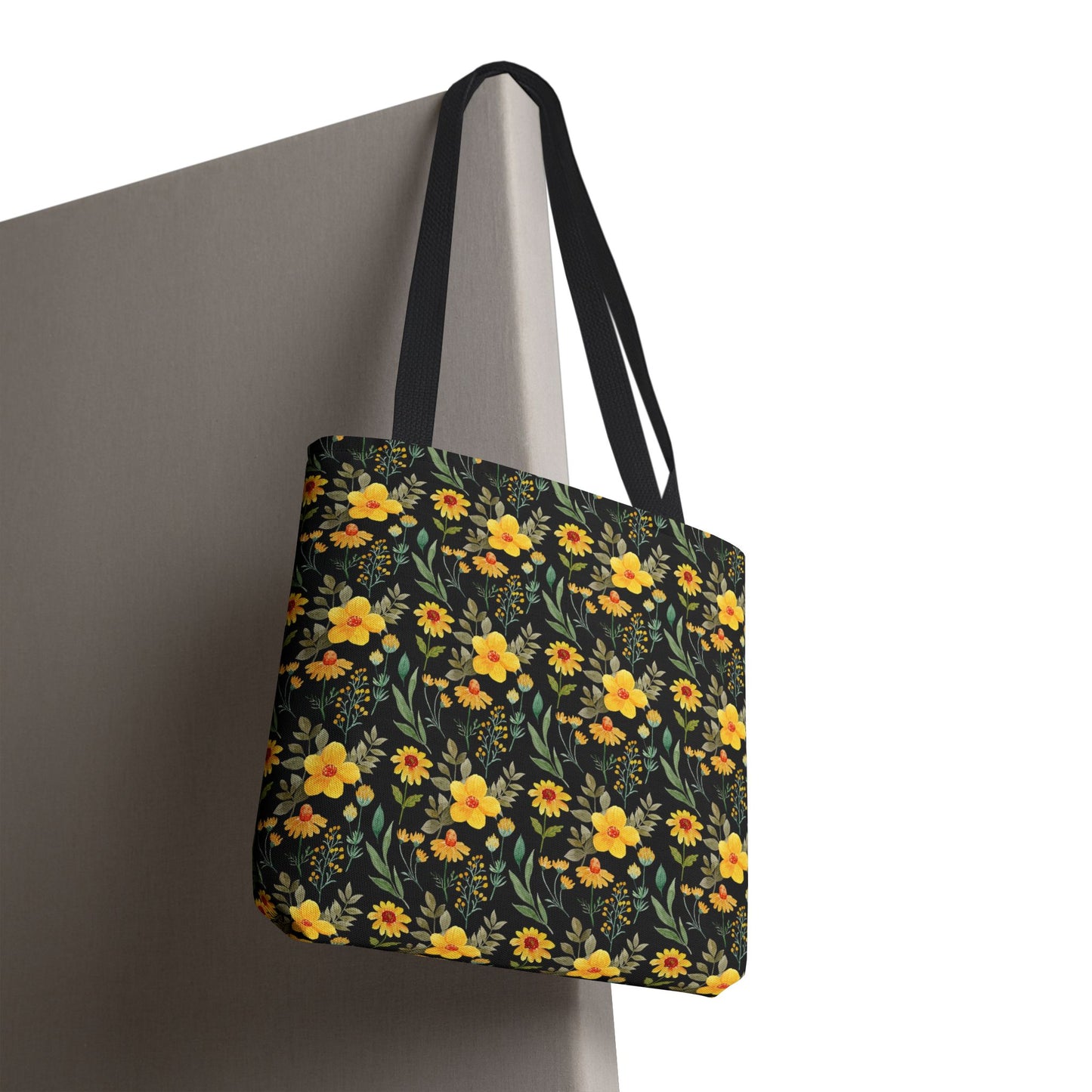 Floral Yellow Tote Bag