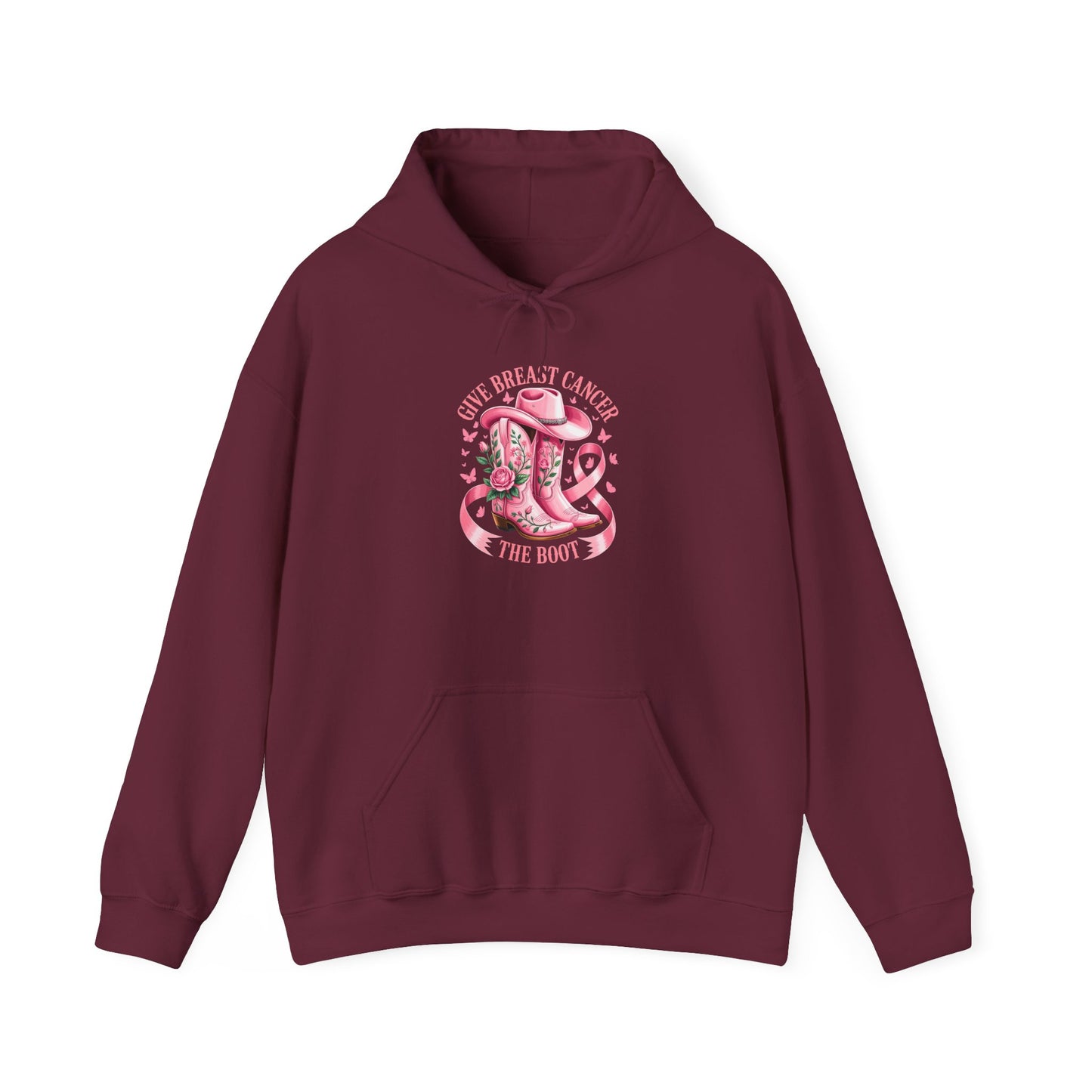 Give Cancer the Boot Adult Hoodie