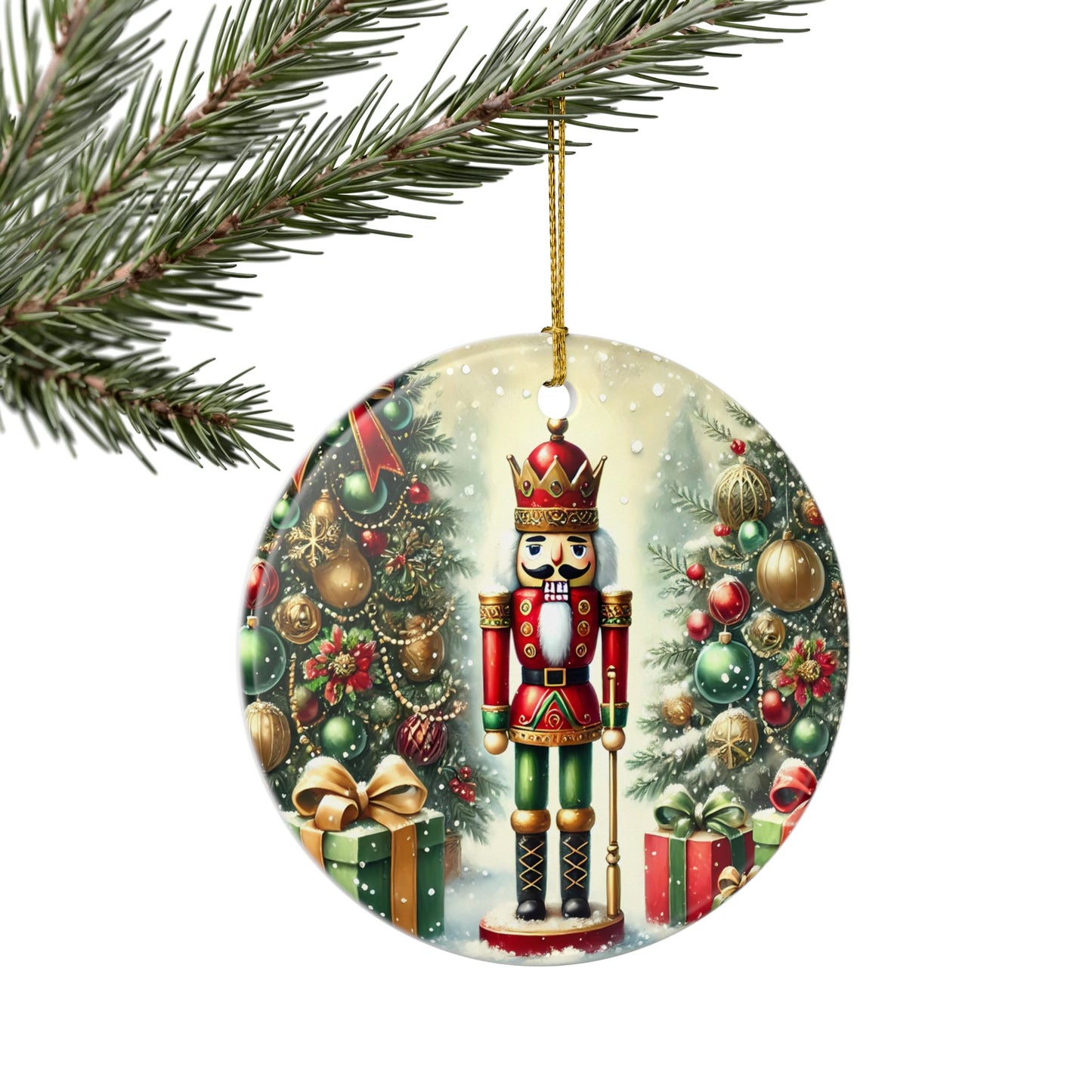 The Christmas Nutcracker Ceramic Ornament