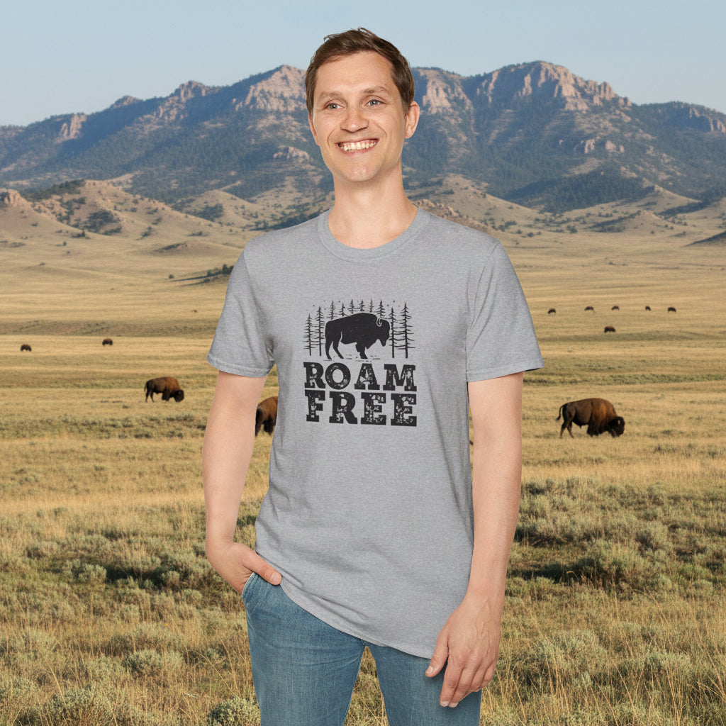 Roam Free Bison T-Shirt