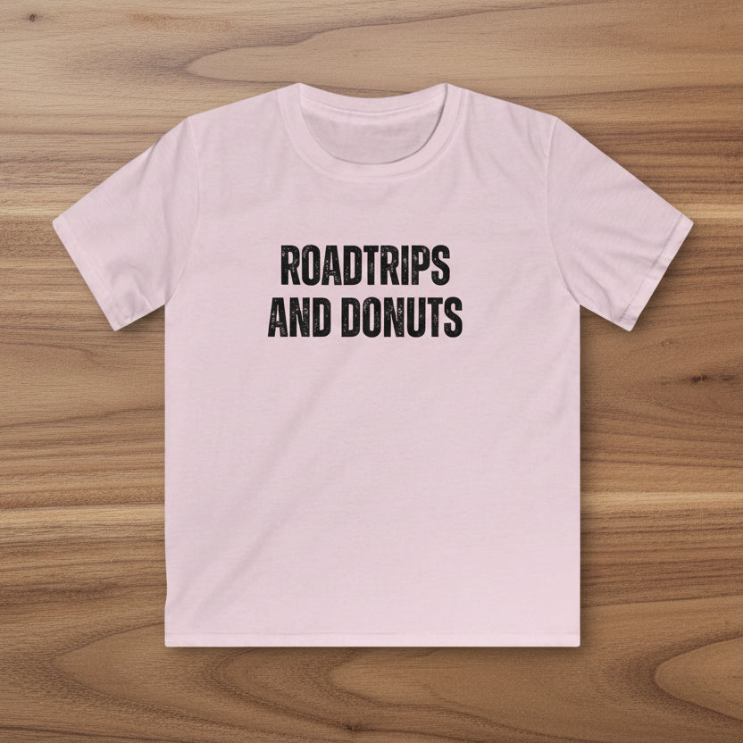 Roadtrips and Donuts Kids Softstyle T-Shirt