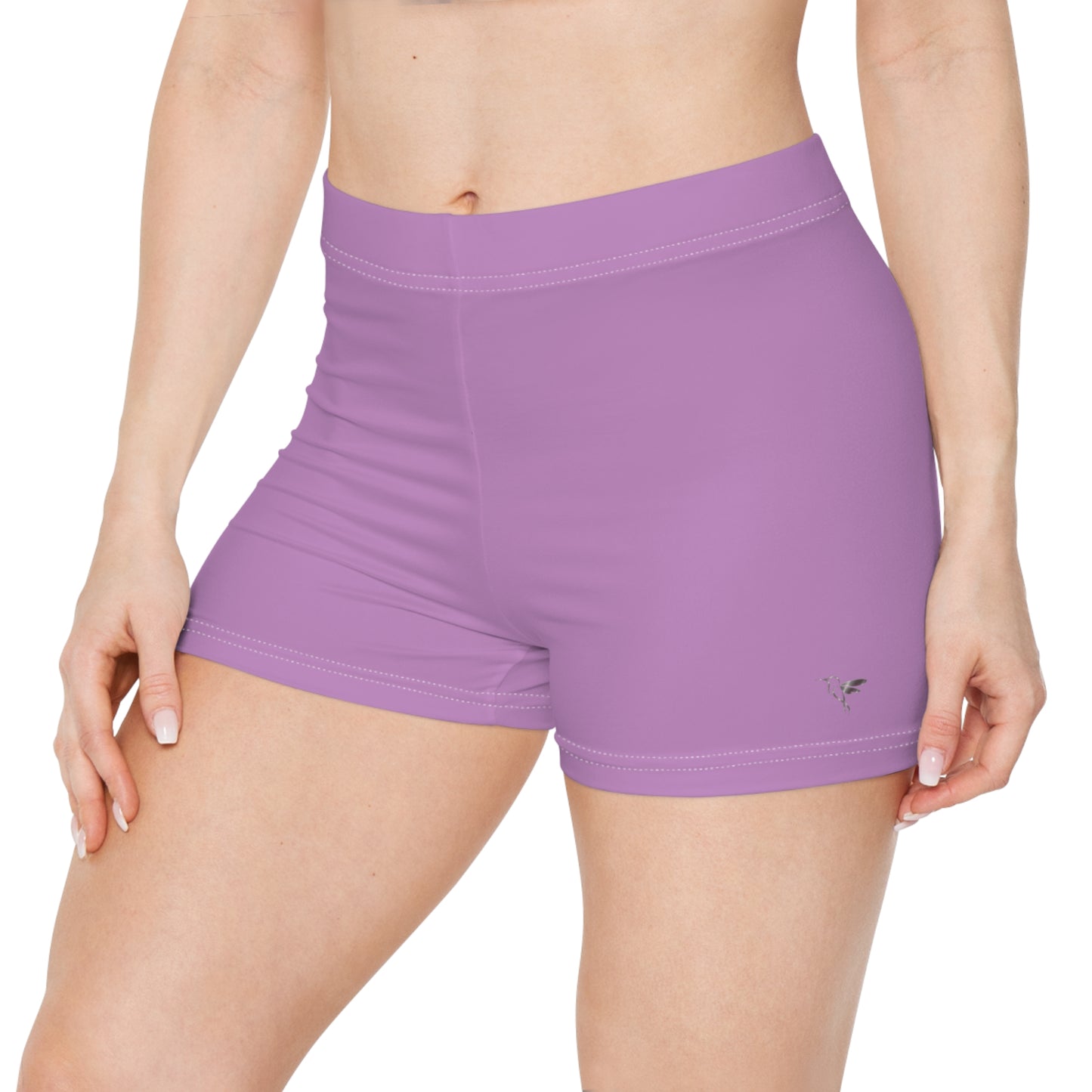 Wildwood Valley Pink Logo Mini Athletic Shorts | Yoga and Running Shorts