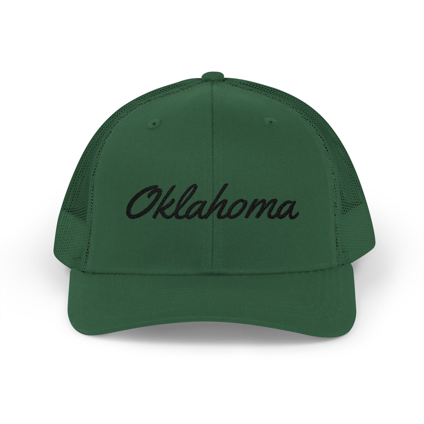 Oklahoma Black Embroidered Mesh Back Baseball Cap