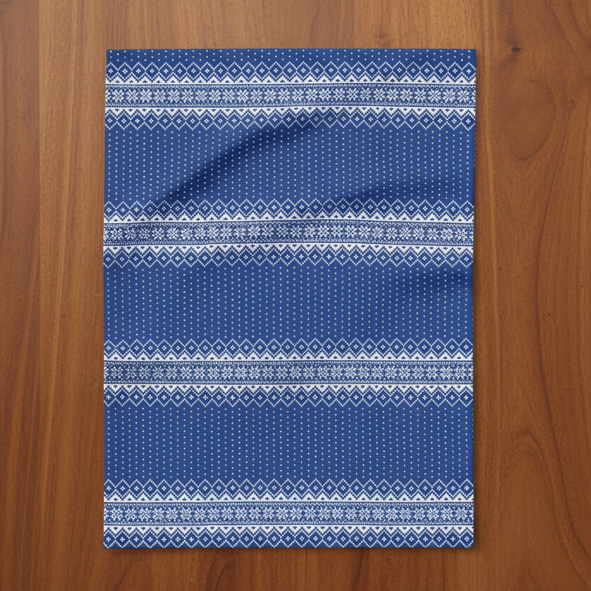 Blue Snowflake Arctic Fleece Blanket