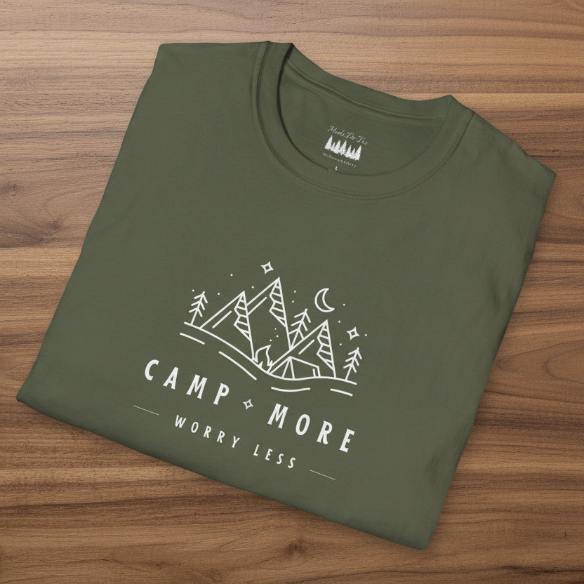 Camp More Worry Less Soft Style T-Shirt