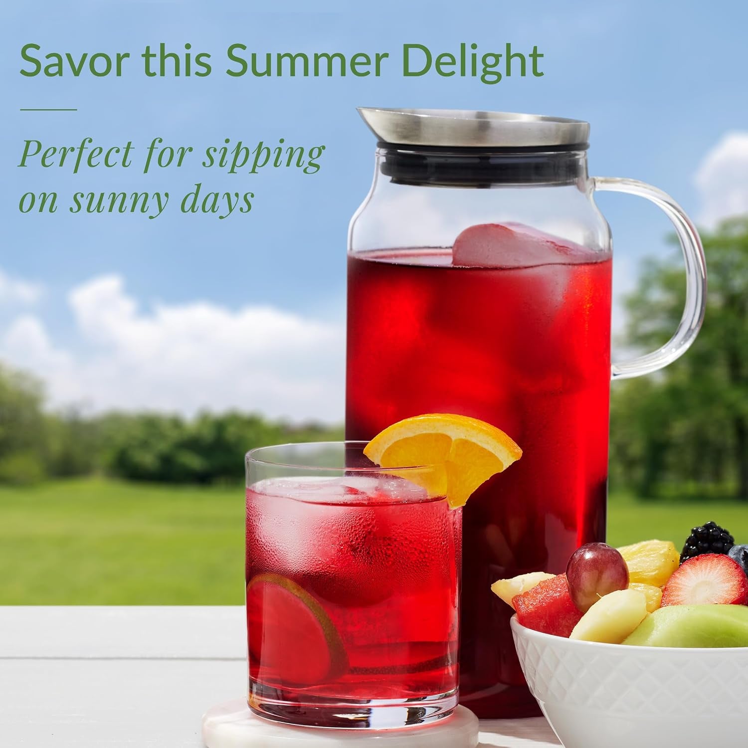 The Republic of Tea Cold Brew Hibiscus Tangerine Yuzu Herbal Iced Tea, 6 Ct | Caffeine Free, Cold Brew Hibiscus with Tangerine and Yuzu Citrus, No Boiling Water Needed