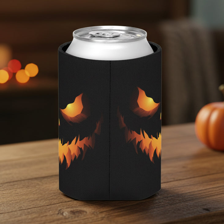 Spooky Jack-O'-Lantern Can Sleeve