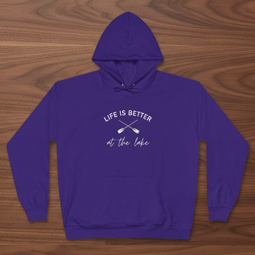 Life Is Better at the Lake Hoodie with paddles