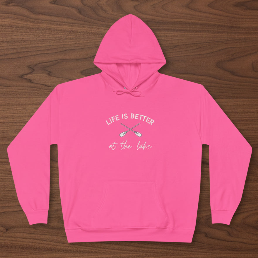 Life Is Better at the Lake Hoodie with paddles