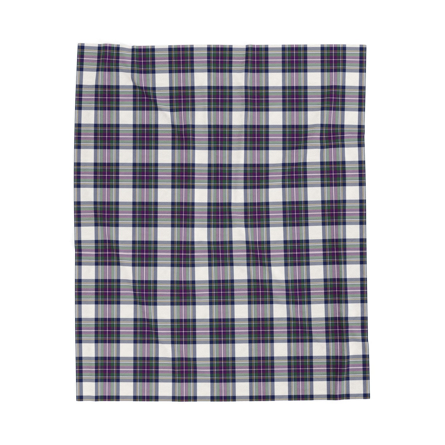 Winter Orchard Plaid Velveteen Plush Blanket
