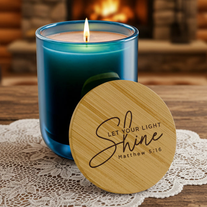 Let Your Light Shine 14oz Engraved Soy Candle | Scented Gift Candle
